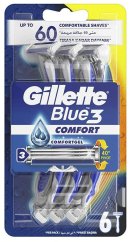 Gillette Blue 3 Comfort pánske jednorazové holiace strojčeky 6ks