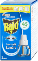 Raid elektrická tekutá náplň proti komárom 45 nocí 30 ml