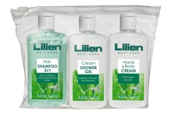 Lilien cestovná sada kozmetiky - s čistiacimgélom na ruky 3 x 100 ml