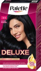 Palette Deluxe Oil-Care Color farba na vlasy 1-1 modročierna, 1 ks