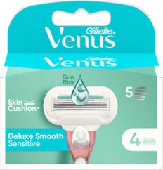 Gillete náhradné holiace hlavice Deluxe Smooth Sensitive, 4 ks
