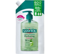 Sanytol antibakteriálne tekuté mydlo Aloe vera a zelený čaj náhradná náplň 500 ml