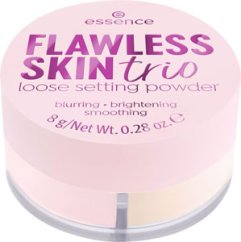 Essence sypký fixačný púder Flawless Skin Trio 8 g