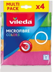 Vileda univerzálna mikrohandrička Microfibre Colors, 4 ks