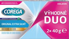 Corega extra silný krém na zubné náhrady 2 x 40 g