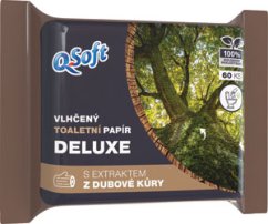 Q-Soft vlhčený toaletný papier Dubová kôra 60 ks