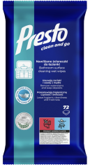 Presto Clean vlhčené utierky kúpeľňa 72 ks