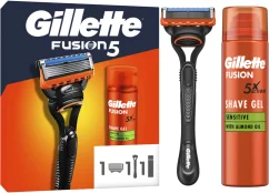 Gillette Fusion5 darčeková sada – holiaci strojček + gél 200 ml