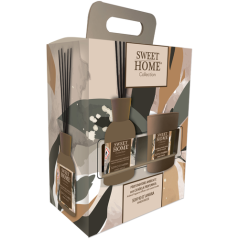Vianočné balenie Sweet home difúzer 100ml a sviečka 110g Ambra