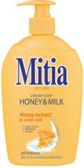 Mitia tekuté mydlo Honey & Milk s dávkovačom 500 ml