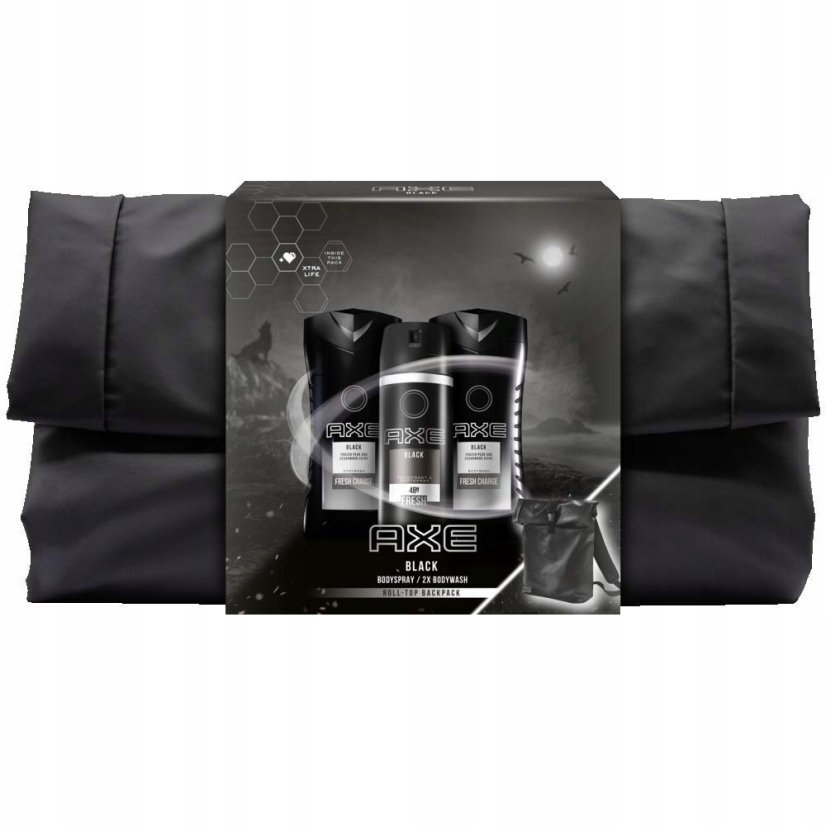 AXE Black Rucksack Set – darčeková sada s ruksakom