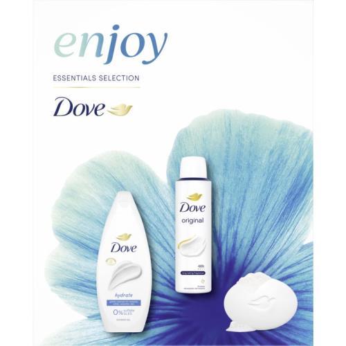 Dove darčekové balenie Hydratačný sprchový gél + Original deodorant + Beauty Cream mydlo