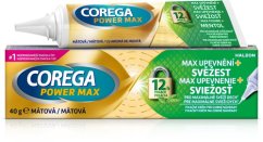 Corega fixačný krém na zubné náhrady Power Max upevnenie + sviežosť 40 g