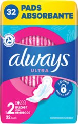Always Quatro Ultra Super Plus hygienické vložky 32 ks