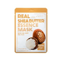 FARMSTAY Real Shea Butter Essence Mask – výživná textilná pleťová maska