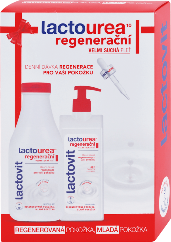 Lactovit darčeková sada Lactourea – telové mlieko + sprchový gél