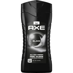 AXE Black 3 v 1 sprchový gél a šampón pre mužov 250 ml
