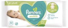 Pampers vlhčené utierky Sensitive 52 ks
