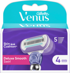 Gillette náhradné holiace hlavice Deluxe Smooth Swirl, 4 ks