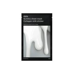 Abib – Spevňujúca plátenková maska kolagénom a mliečnym extraktom (Gum Sheet Mask Collagen Milk Sticker)