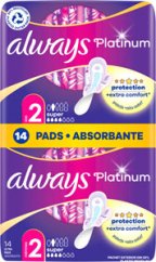 Always Ultra Platinum Super Plus hygienické vložky 14 ks