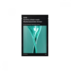 Abib – Upokojujúca plátenková maska s madecassosidom (Gummy Sheet Mask Madecassoside Sticker)