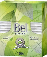 Vatové tyčinky Bel Premium s Aloe vera a provitamínom B5, 160 ks