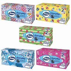 Zewa papierové vreckovky v boxe Everyday, 100 ks