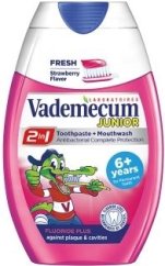Vademecum detská zubná pasta 2v1 Junior Jahoda, 75 ml