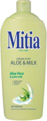 Mitia tekuté mydlo náhradná náplň Aloe & Milk 1 l