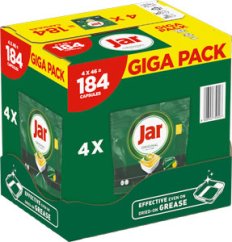 Jar Original Lemon tablety do umývačky riadu 184 ks (4×46)